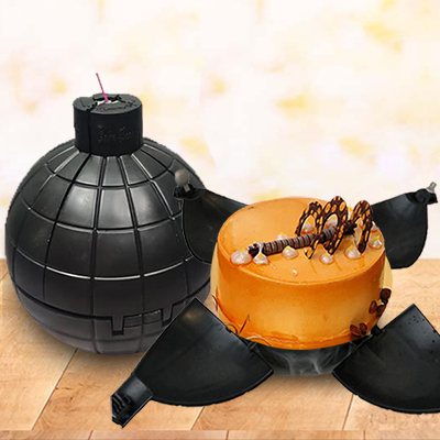 "Delicious Round shape Butterscotch cake - 1kg (code PC19) - Click here to View more details about this Product